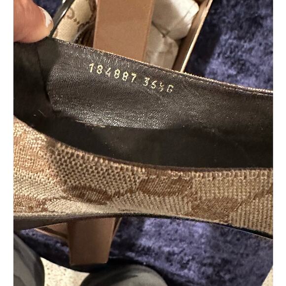 Gucci 2000's iconic interlocking GG Canvas Ballet Flats Size 36 w box/dust bags - Picture 9 of 12